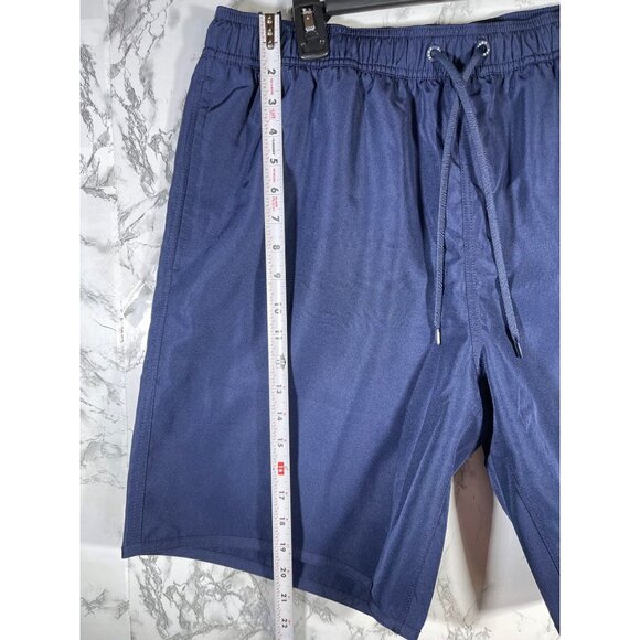 Puma Mens XL Navy Blue Swim Trunks With Mesh Liner Logo - Picture 3 of 8